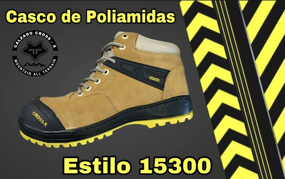 Bota de seguridad Cross X 15300 · casco de poliamidas