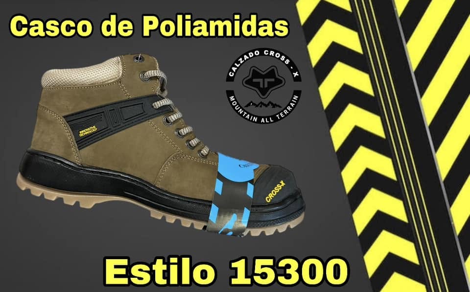 Bota de seguridad Cross X 15300 · casco de poliamidas