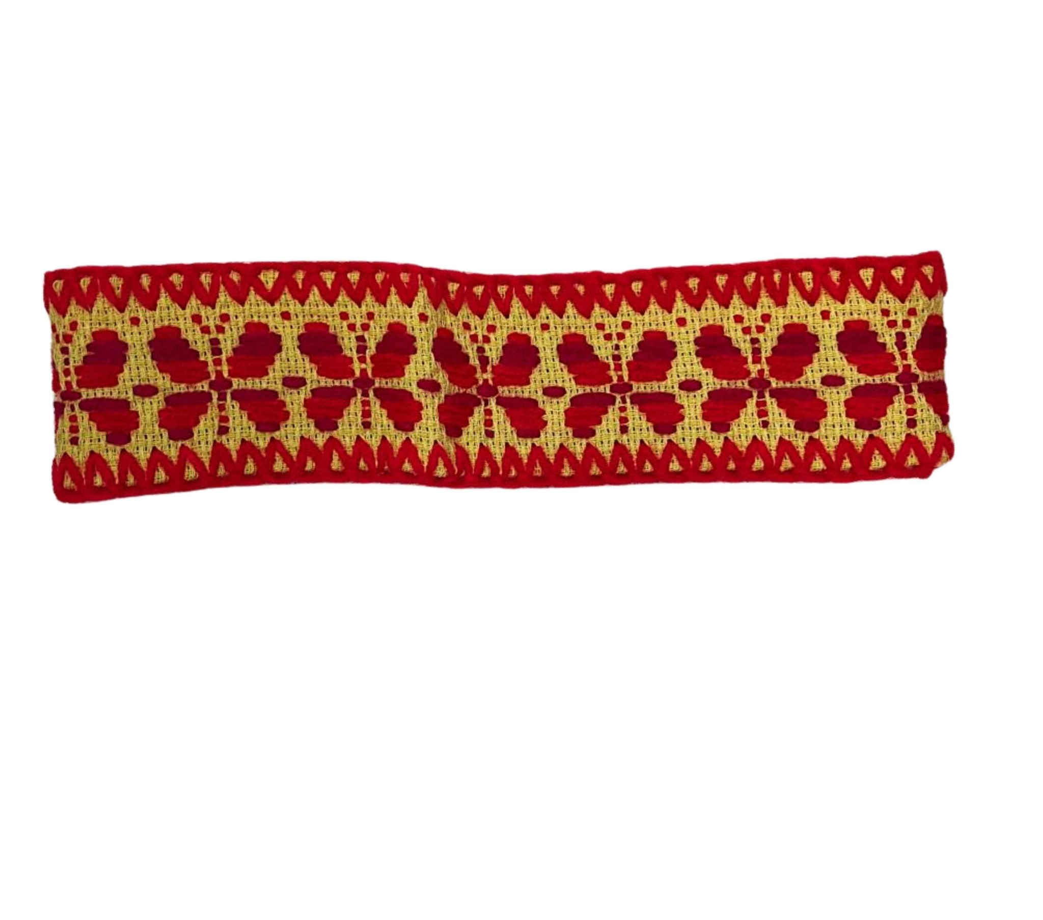 Diadema tejida artesanal mazahua para cabello
