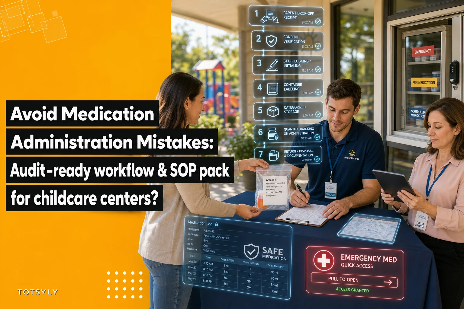 Avoid medication administration mistakes in childcare with an audit-ready workflow