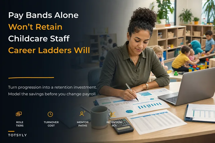 Childcare compensation and career-ladder strategy to retain staff