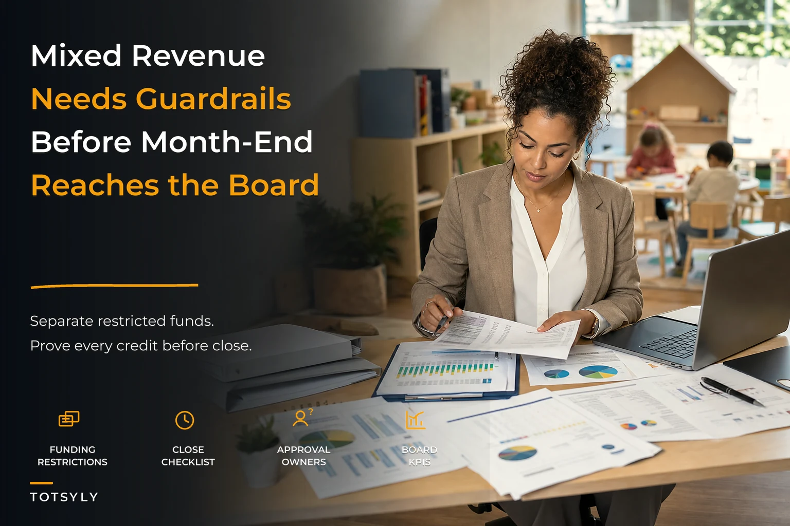 Financial controls for mixed-revenue childcare centers
