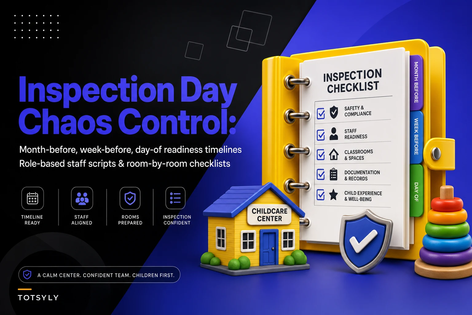 Inspection day chaos? Month-to-day licensing timelines with staff role scripts