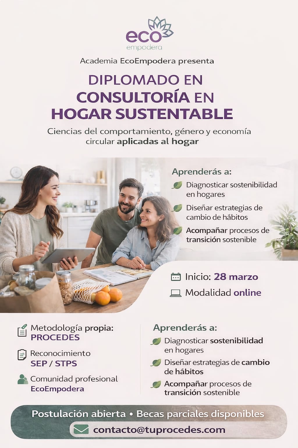 DIPLOMADO EN CONSULTORIA EN HOGAR SUSTENTABLE