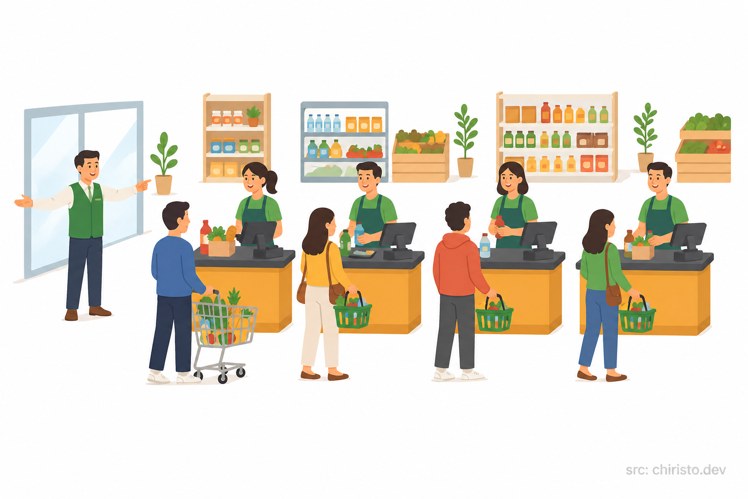 Multiple counters — distributed load