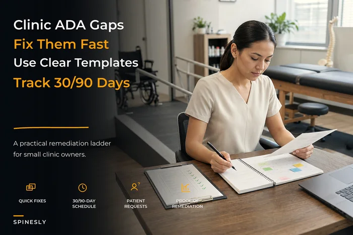 Clinic ADA Compliance Remediation Ladder and Templates Checklist