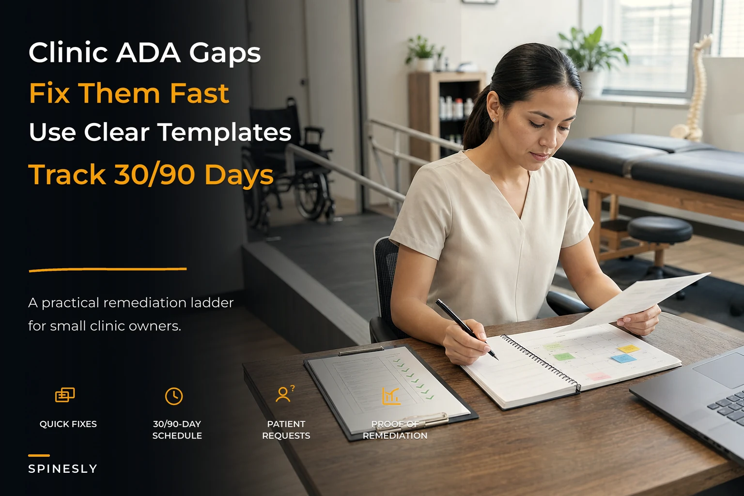 Clinic ADA Compliance Remediation Ladder and Templates Checklist