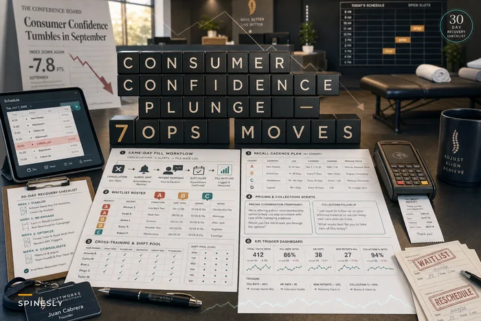 Consumer Confidence Plunge: 7 Operational Moves Chiropractic Clinics Should Make Now to Protect Visits and Revenue