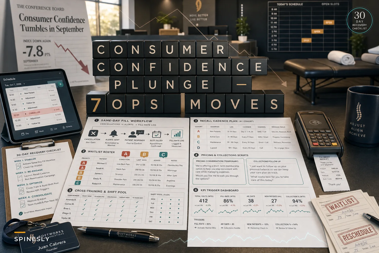 Consumer Confidence Plunge: 7 Operational Moves Chiropractic Clinics Should Make Now to Protect Visits and Revenue