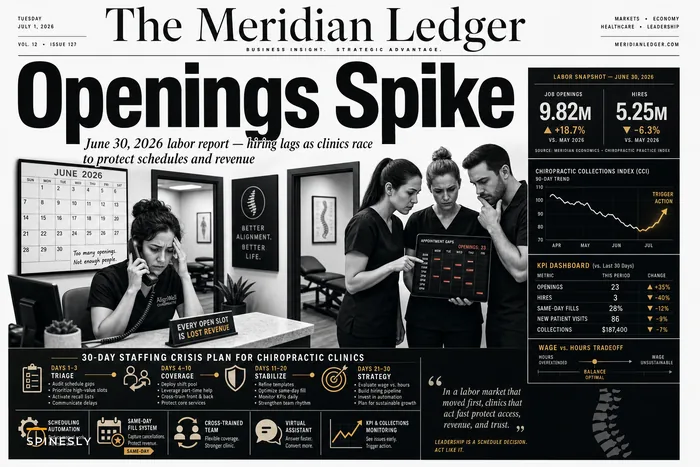 Job Openings Spike but Hiring Slows: Rapid Staffing, Scheduling and Revenue Protectors for Chiropractic Clinics
