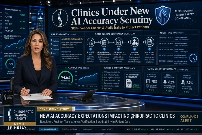 Preparing Your Clinic for New AI Accuracy Scrutiny: A Practical Compliance & Workflow Checklist for Chiropractic Practices