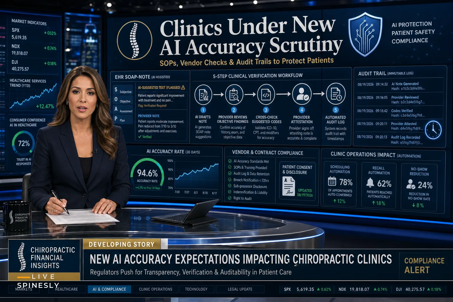 Preparing Your Clinic for New AI Accuracy Scrutiny: A Practical Compliance & Workflow Checklist for Chiropractic Practices