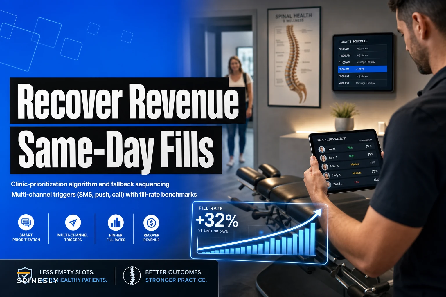 Recover Revenue from Cancellations: A Same-Day Fill & Waitlist Workflow for Chiropractic Clinics