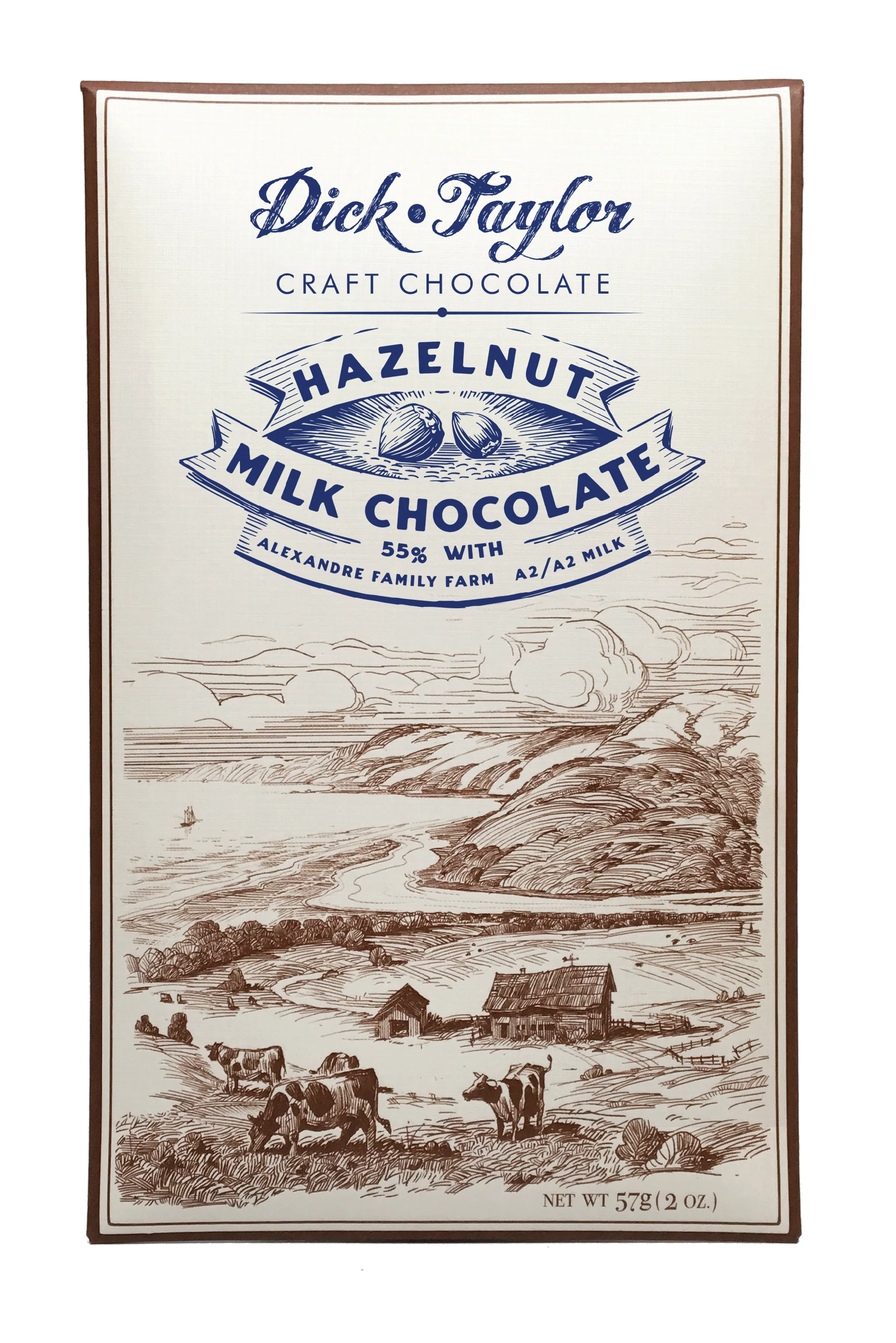 Hazelnut Milk Chocolate by Dick Taylor - 55% chocolate bar