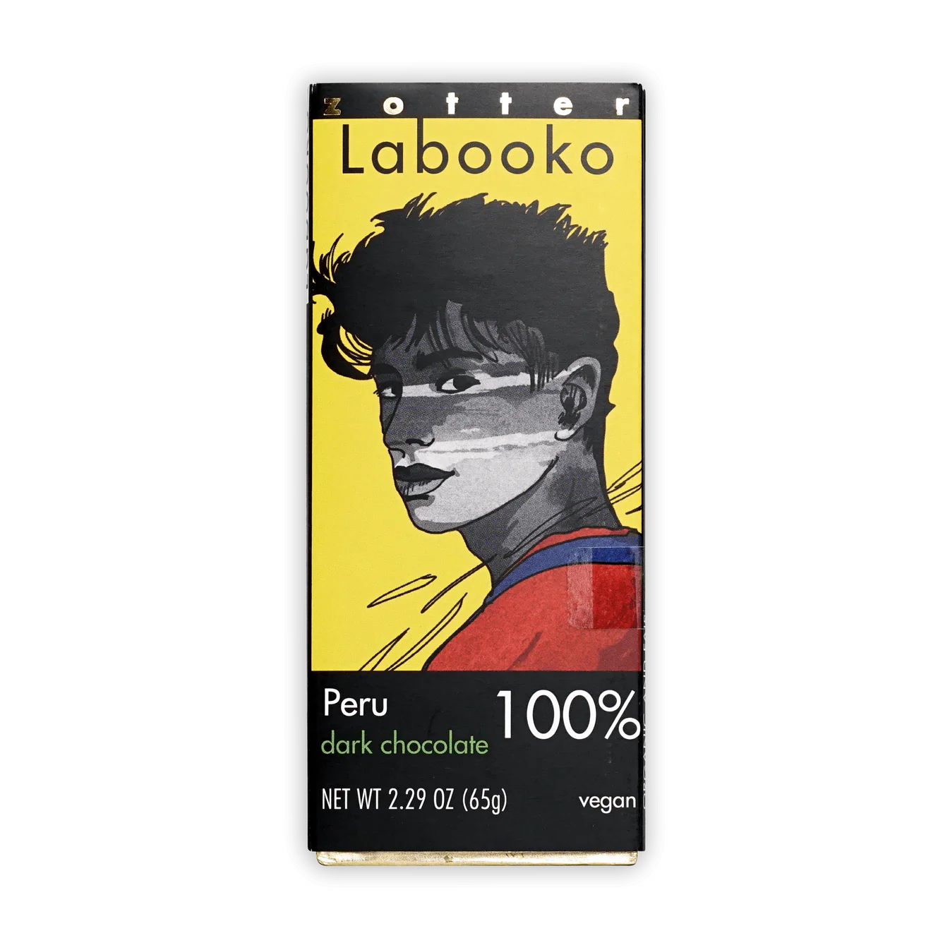 Labooko Peru 100% by Zotter - 100% chocolate bar