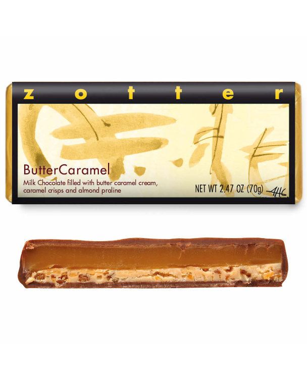 Butter Caramel 50% (Filled) by Zotter - 50% chocolate bar