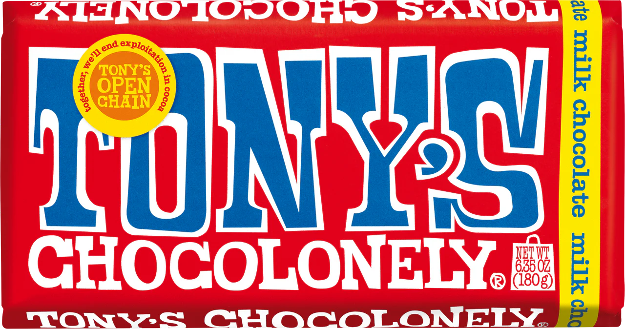 milk chocolate 32% by Tony's Chocolonely - 32% chocolate bar