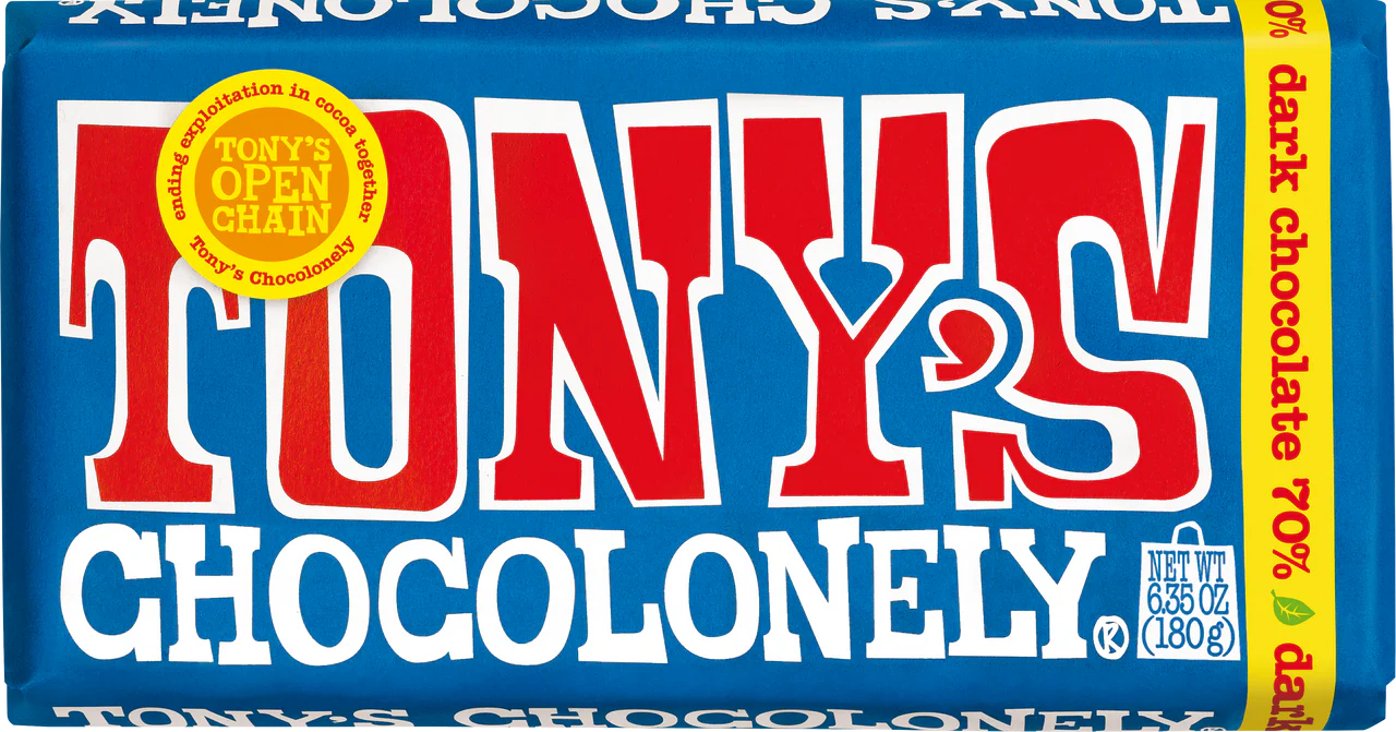 dark chocolate 70% by Tony's Chocolonely - 70% chocolate bar