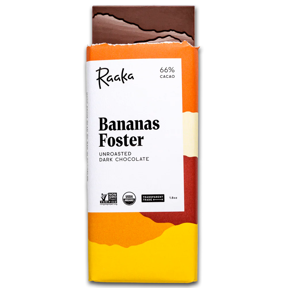 Bananas Foster by Raaka - 66% chocolate bar