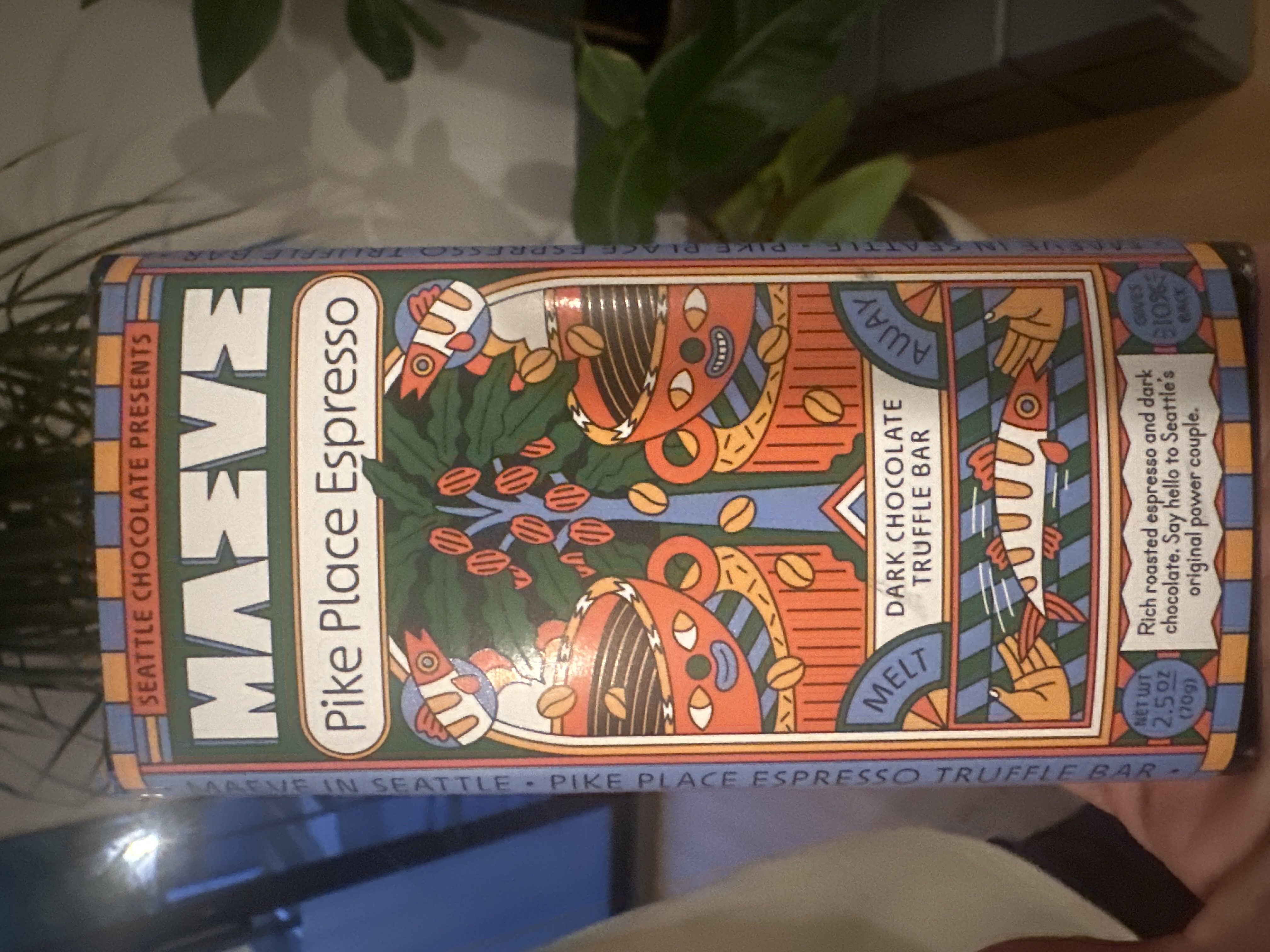 Pike Place Espresso by Seattle Chocolate Maeve - % chocolate bar