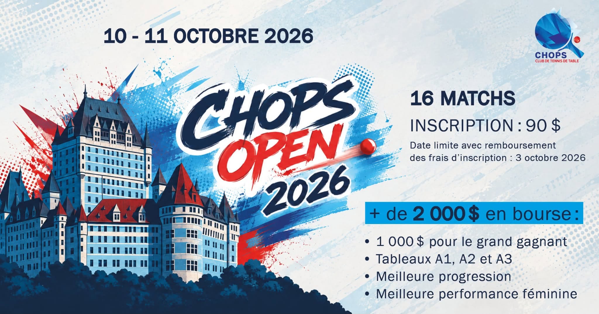 Affiche Chops Open 2026