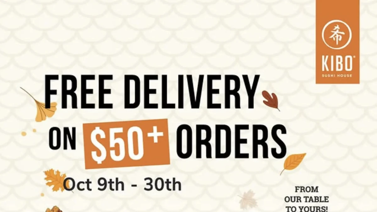 秋日限定優惠 | 免費送餐上門