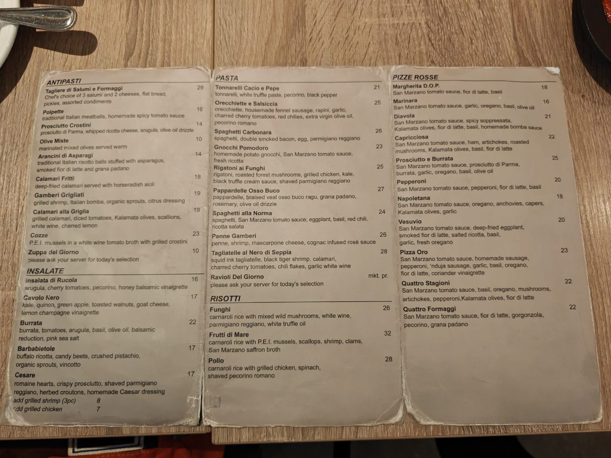Cafe Oro di Napoli 菜單相片 2