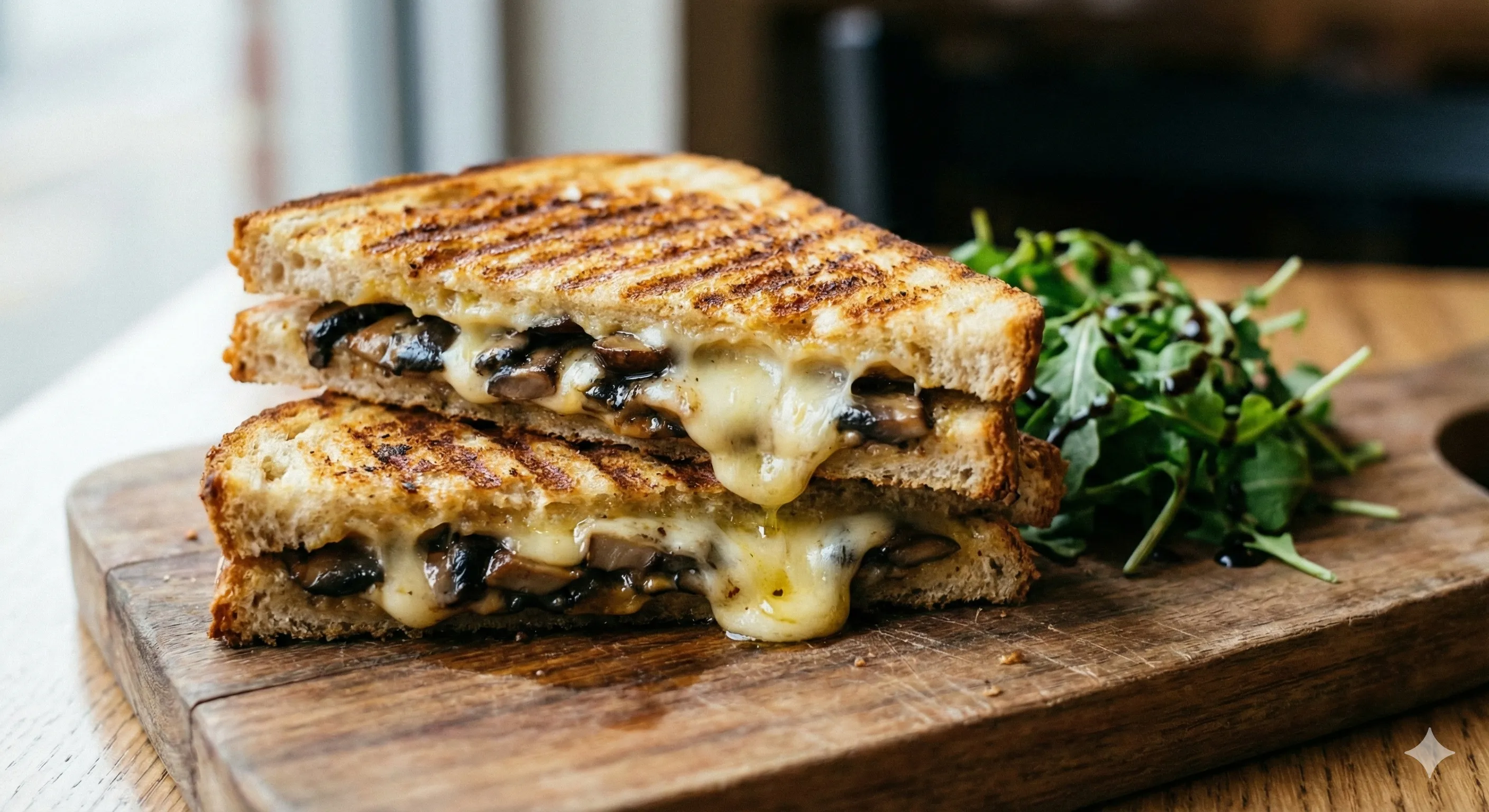 黑松露野菌熱壓吐司