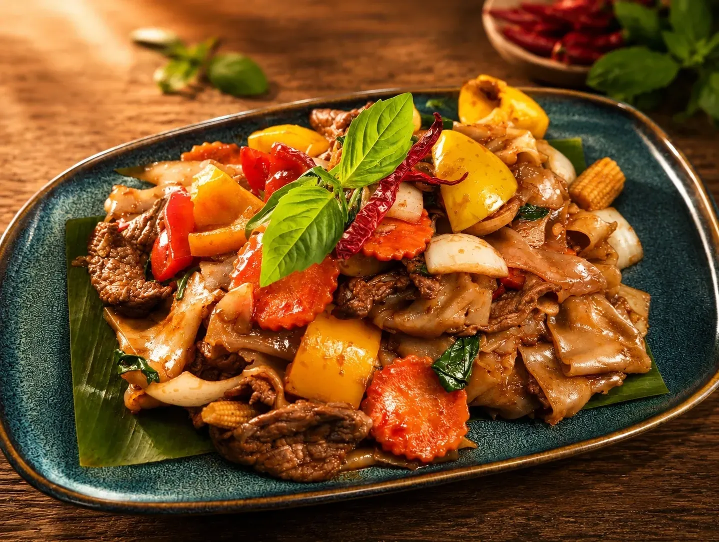 DRUNKEN NOODLES (PAD KEE MOW)