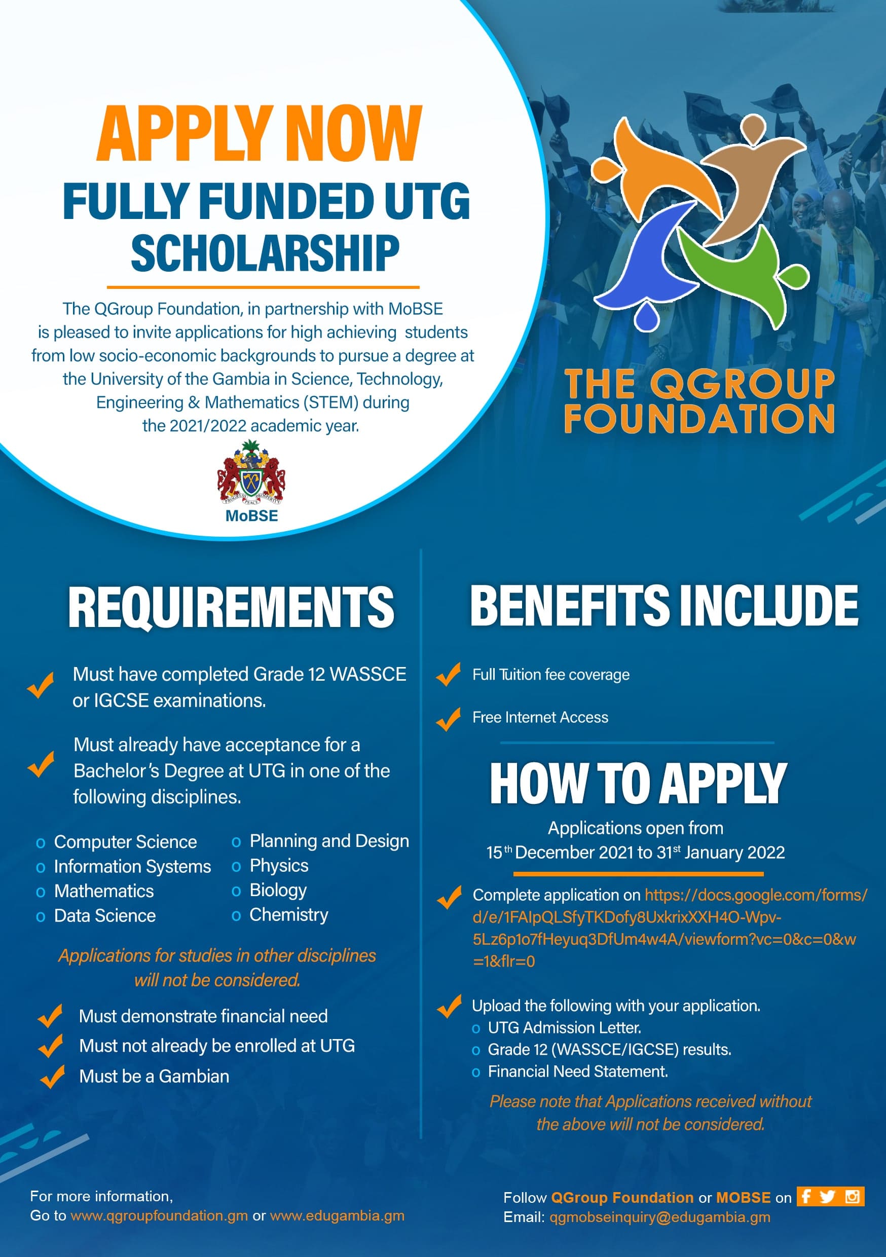 QGroup MoBSE Scholarship