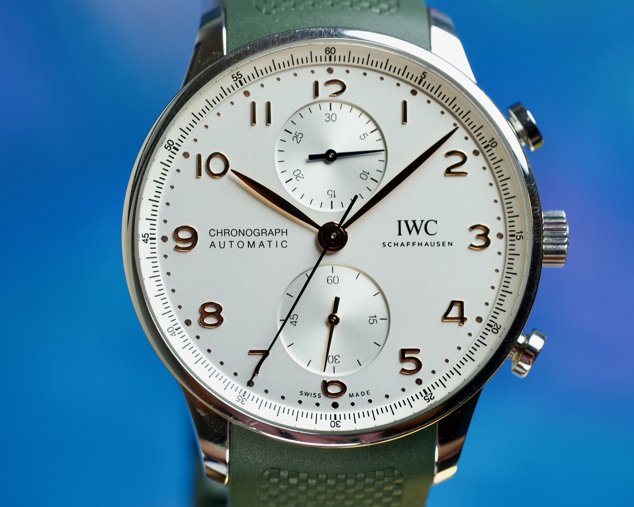 IWC Portuguese Chronograph Automatic Steel Silver Dial