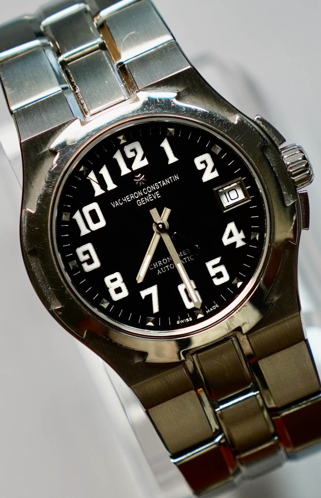 Vacheron Constantin Overseas 37mm Black Dial, Steel Bracelet