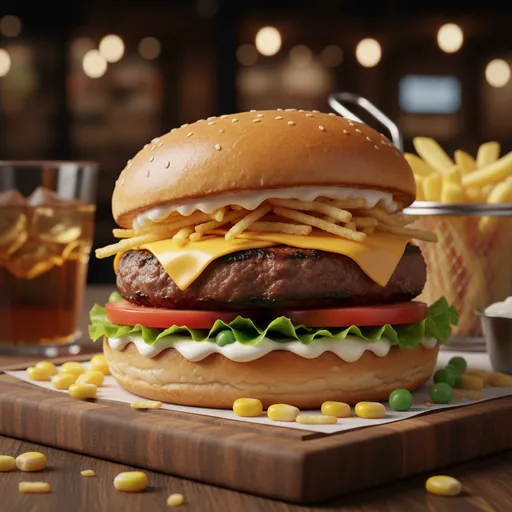 (X Salada) Cheeseburger Sandwich