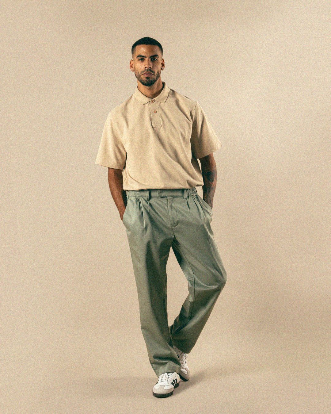 POLO PIQUE - BEIGE - Imagen 4