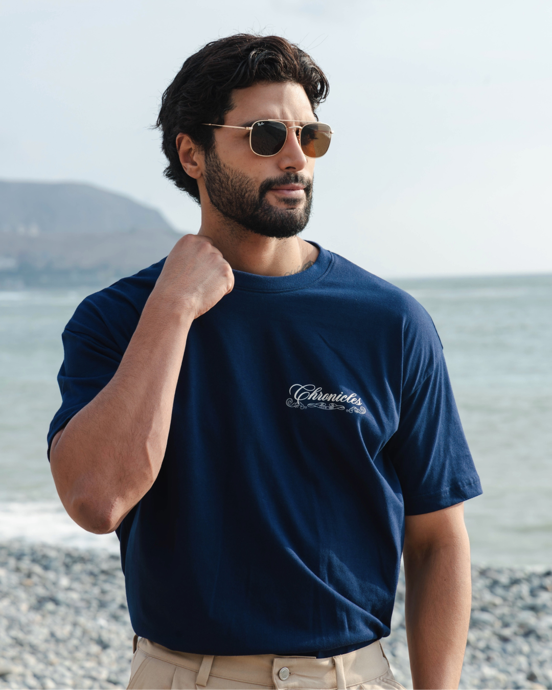 Emblem T-shirt - Navy Blue - Imagen 1