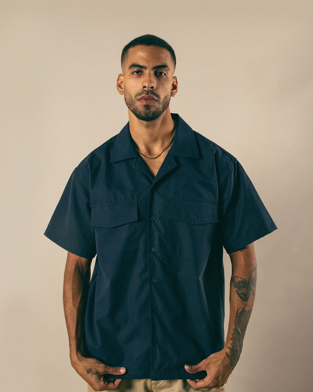 CAMISA MANGA CORTA - Navy Blue - Imagen 2