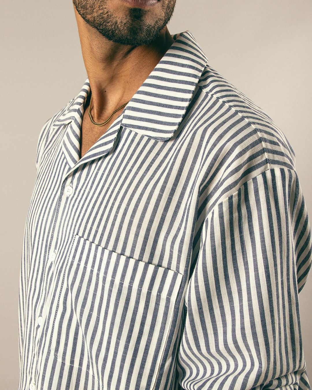 CAMISA RALLAS - Navy Blue - Imagen 2