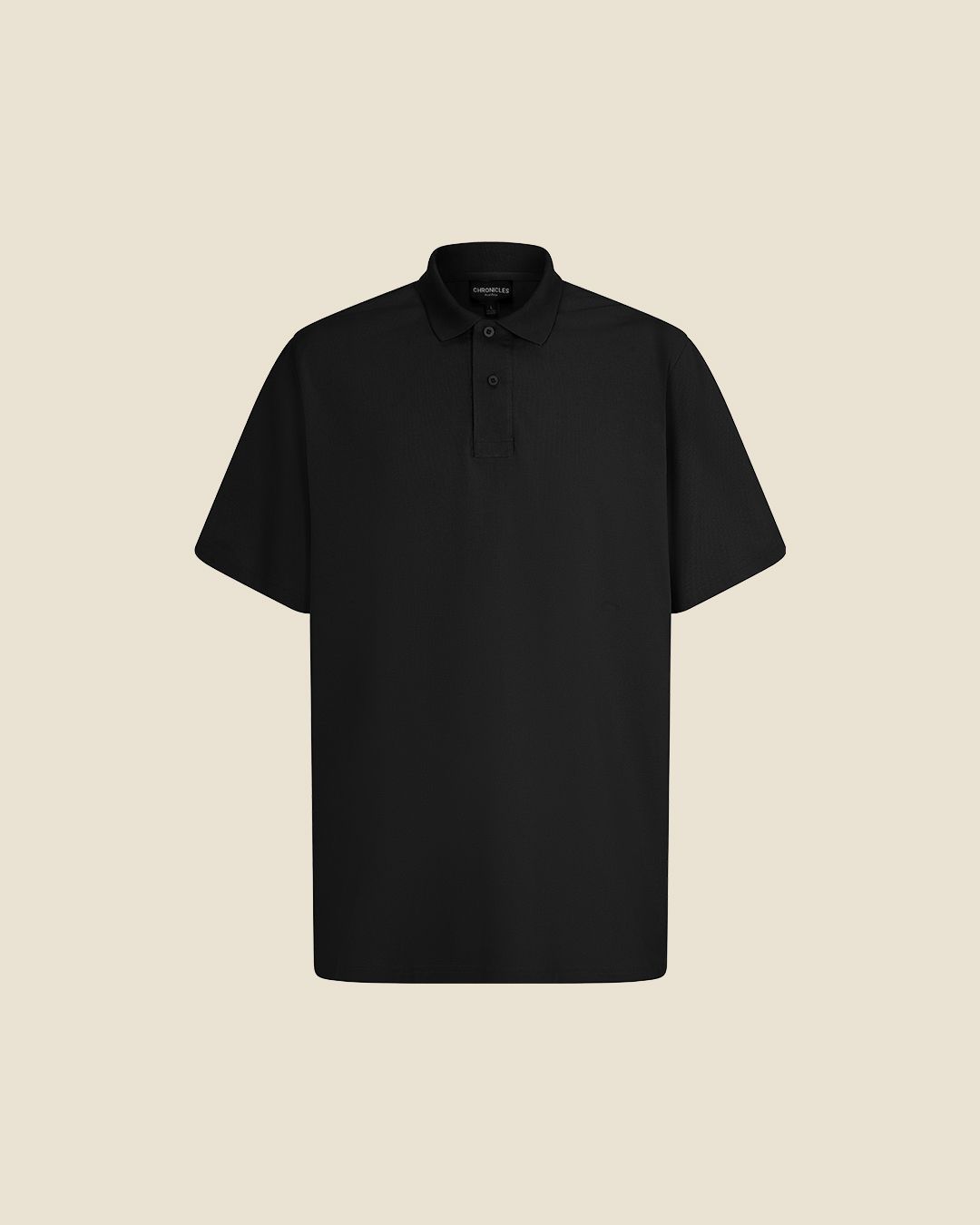 POLO PIQUE - BLACK - Imagen 1