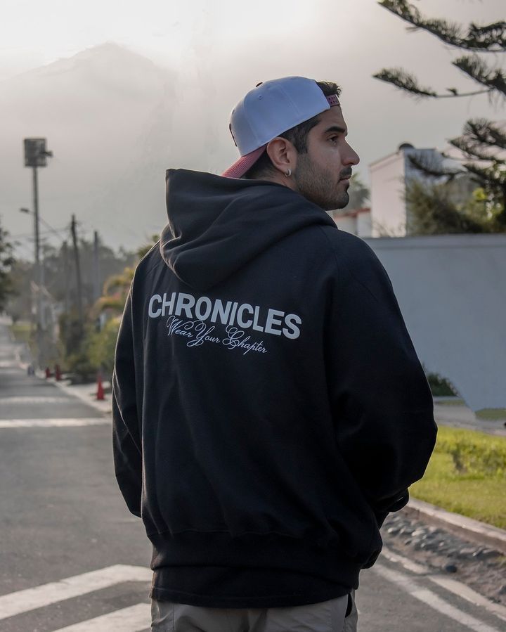 FIRST DROP HOODIE - BLACK - Imagen 3
