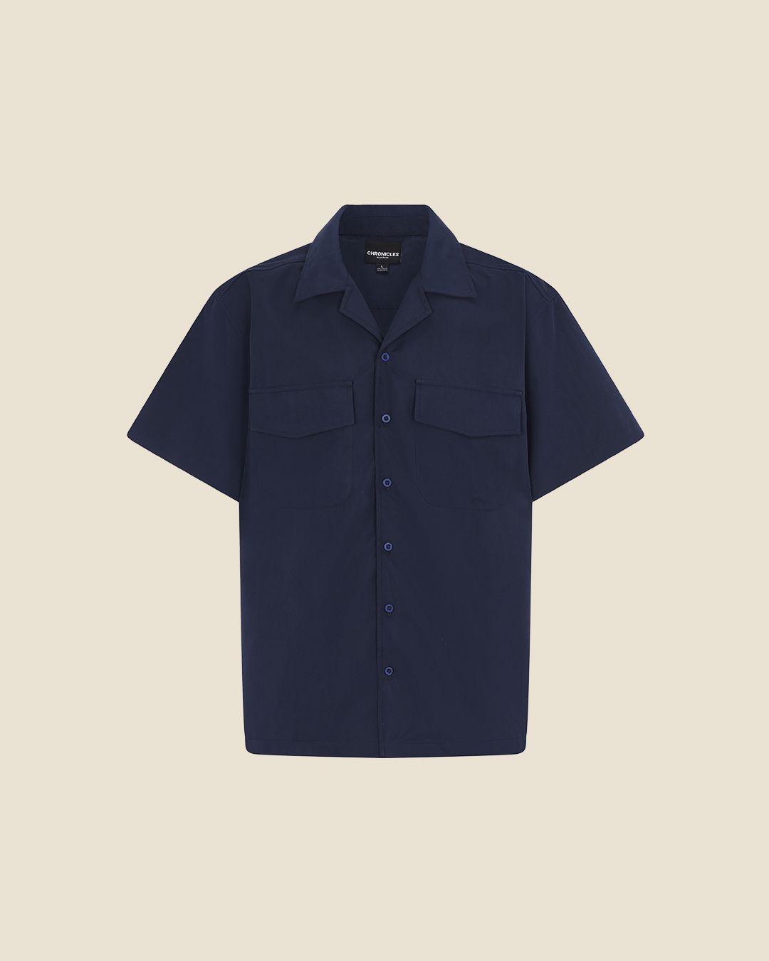 CAMISA MANGA CORTA - Navy Blue - Imagen 1