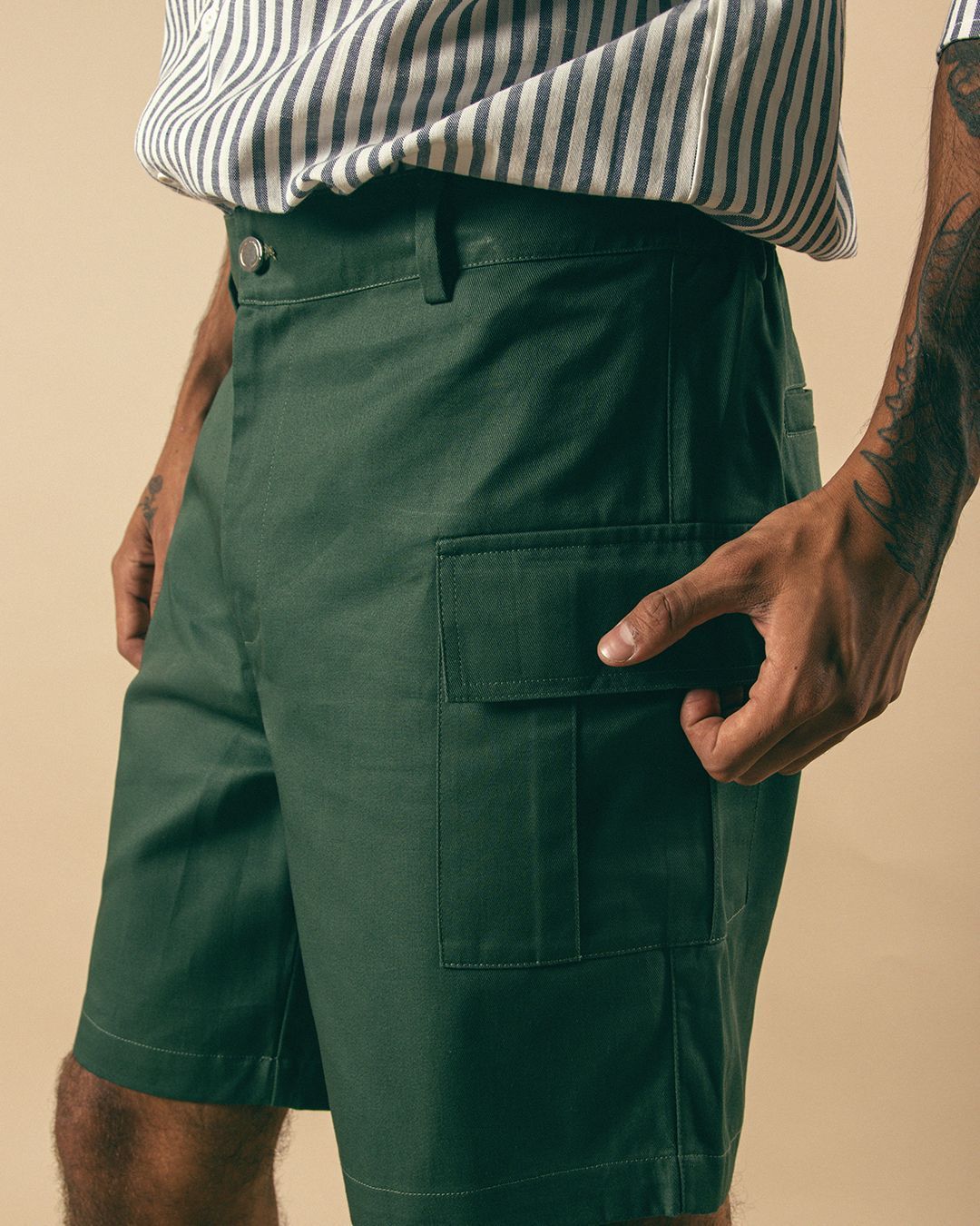 Camisa Manga Corta Pearl + Short Drill Sacramento Green - Pearl - Imagen 3