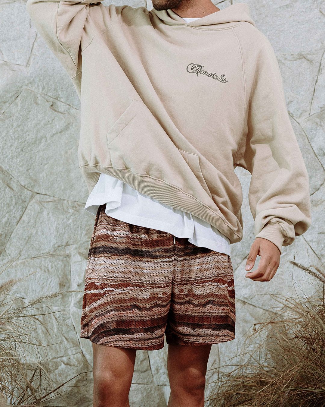 Short Brown Estampado - BROWN - Imagen 3