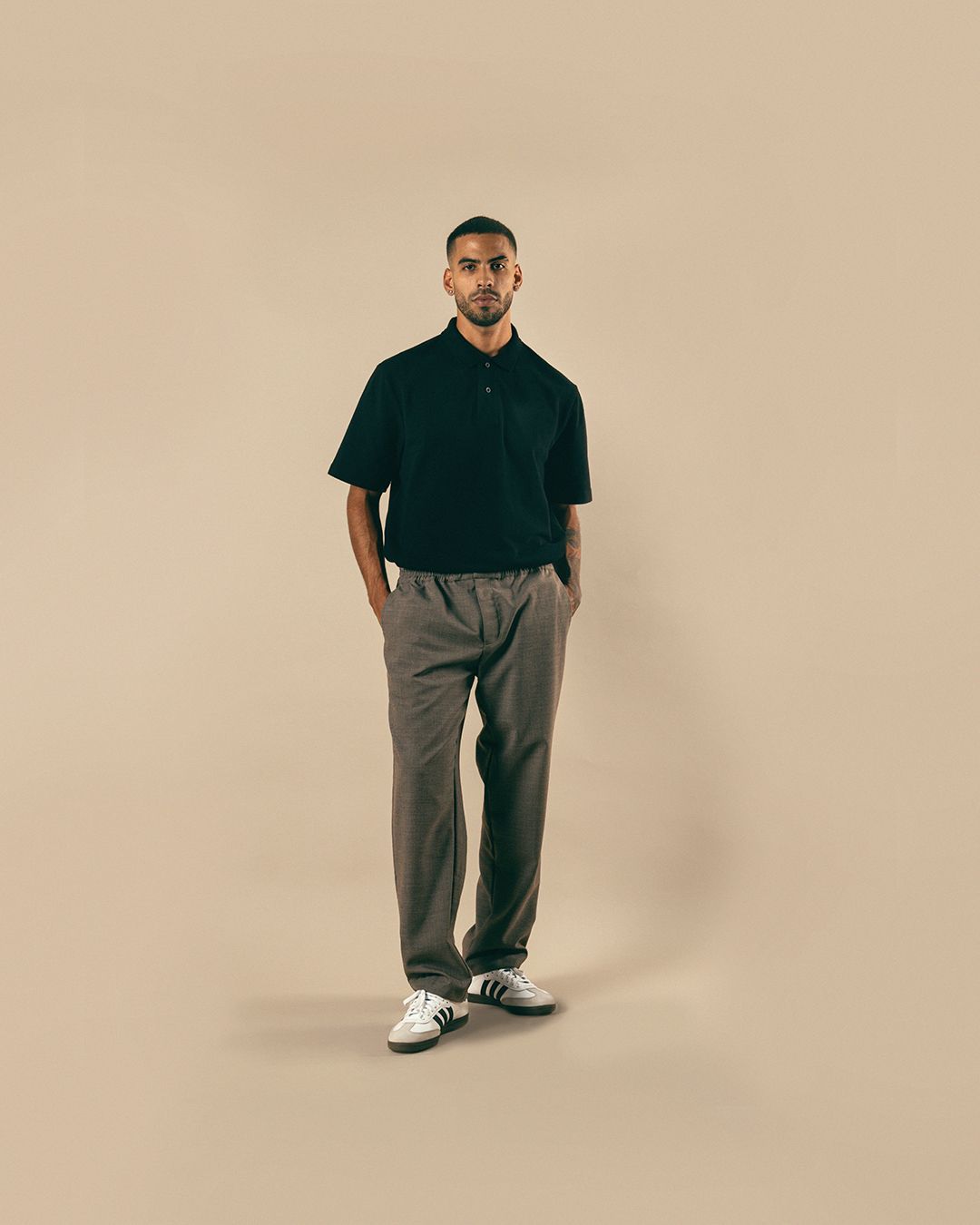 POLO PIQUE - BLACK - Imagen 3