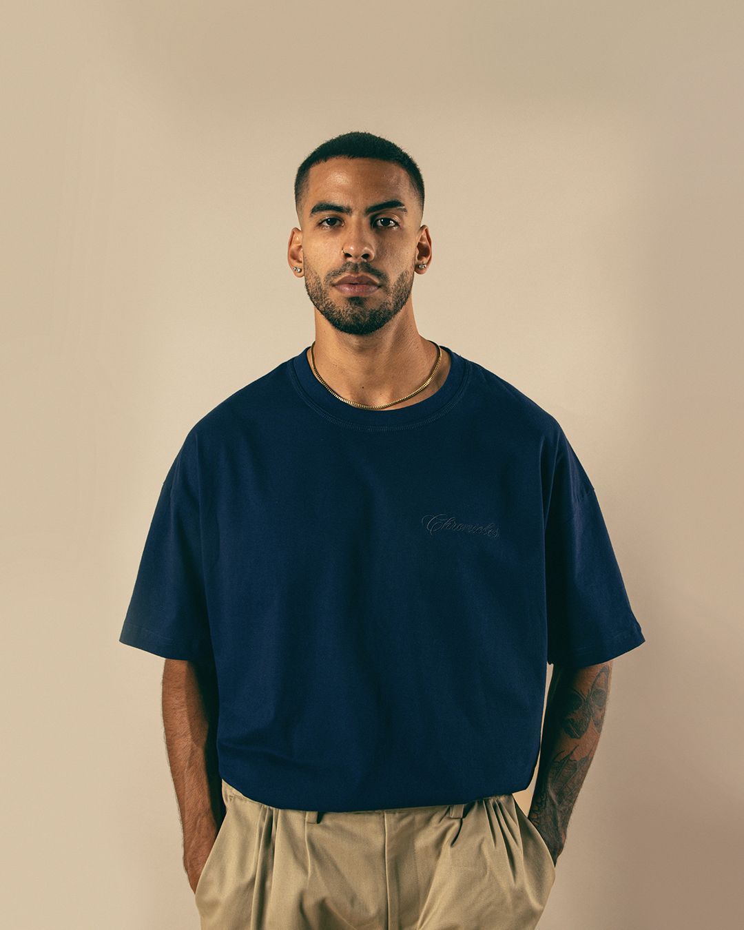 TSHIRT BASIC - Navy Blue - Imagen 3