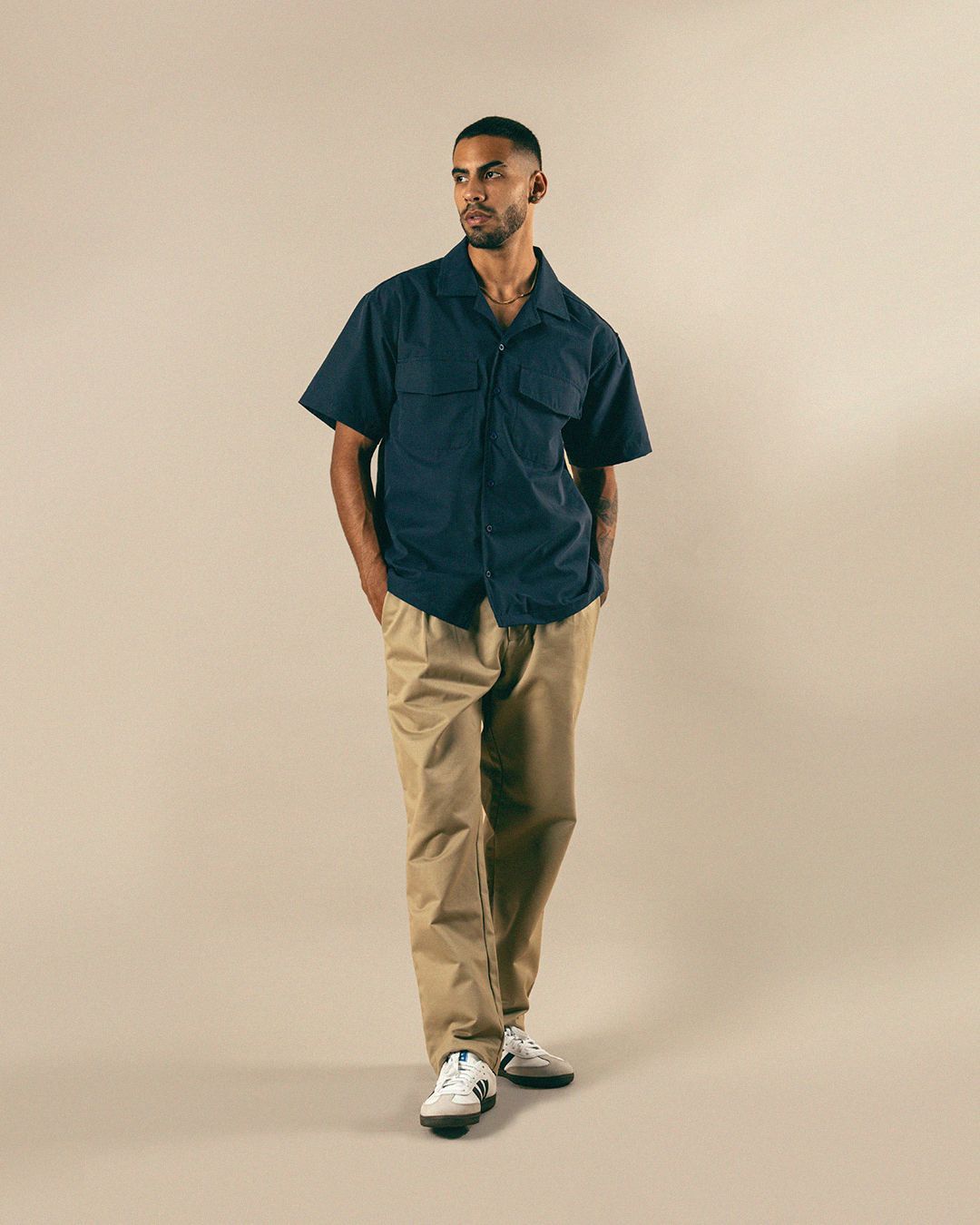 CAMISA MANGA CORTA - Navy Blue - Imagen 3