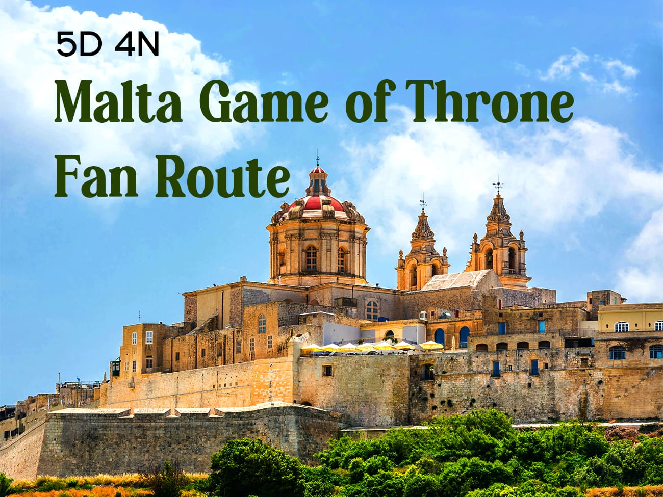 Image of Malta Game of Thrones Fan Route (5D4N)