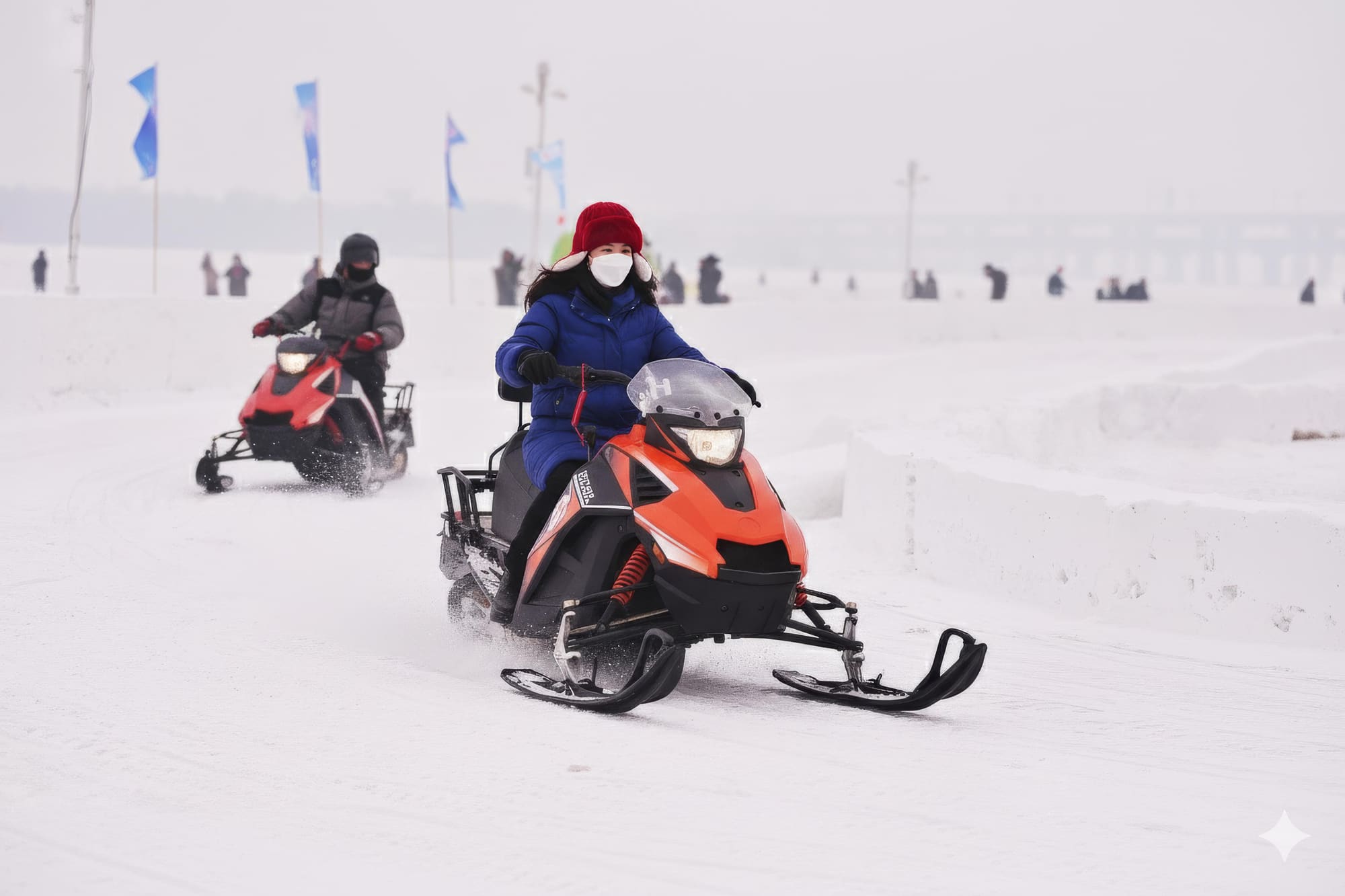 Through the White Wilderness — Snow Town Arrival