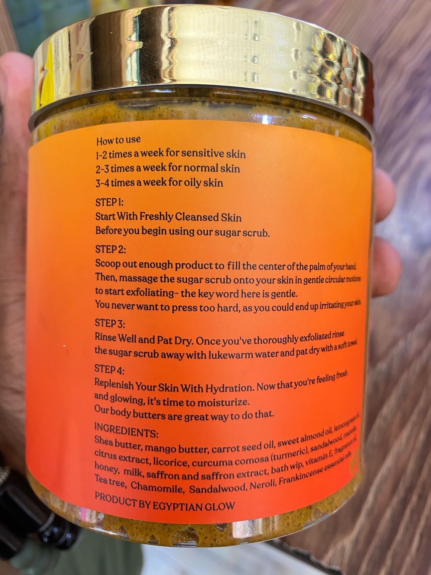 SCRUB (TURMERIC AND HONEY) thumbnail 2