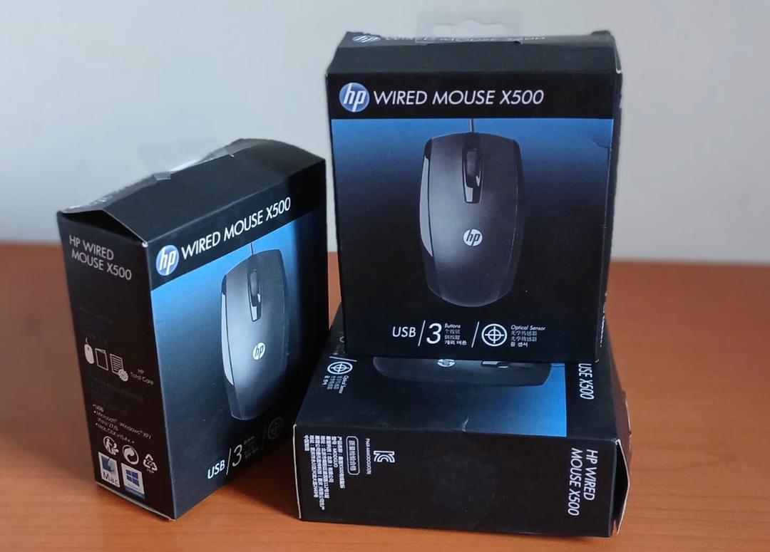 Name: HP Wired Mouse X500 - Image 1