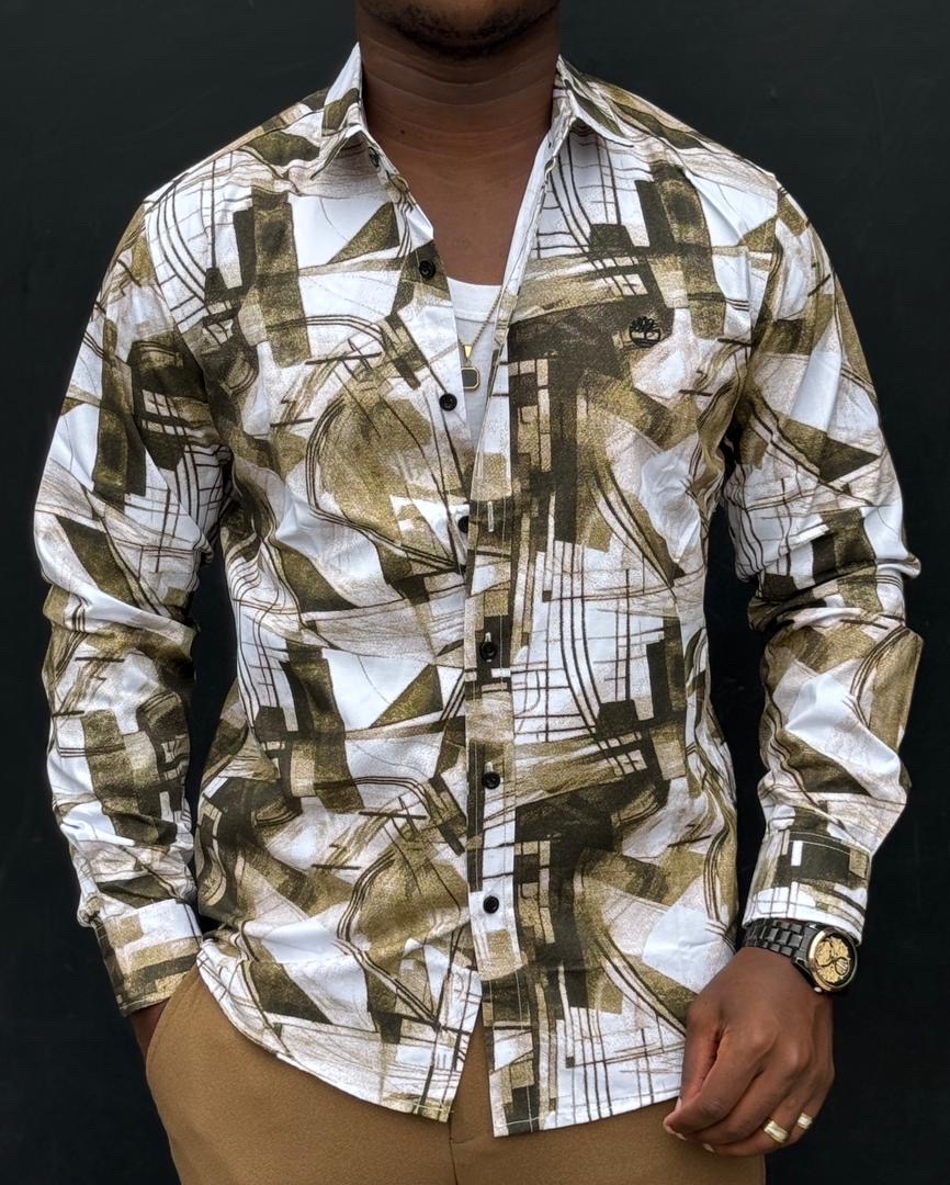 Men’s long-sleeve casual button-up shirt thumbnail 4